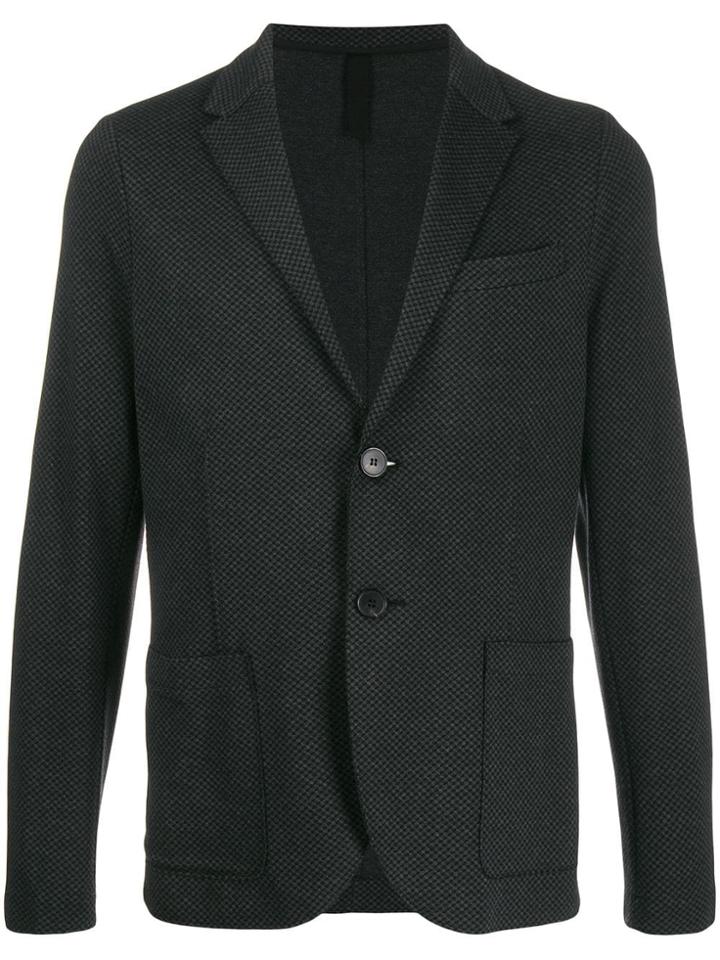 Harris Wharf London Fitted Single-breasted Blazer - Grey