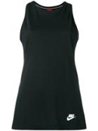 Nike Logo Print Tank Top, Women's, Size: Small, Black, Polyester/modal