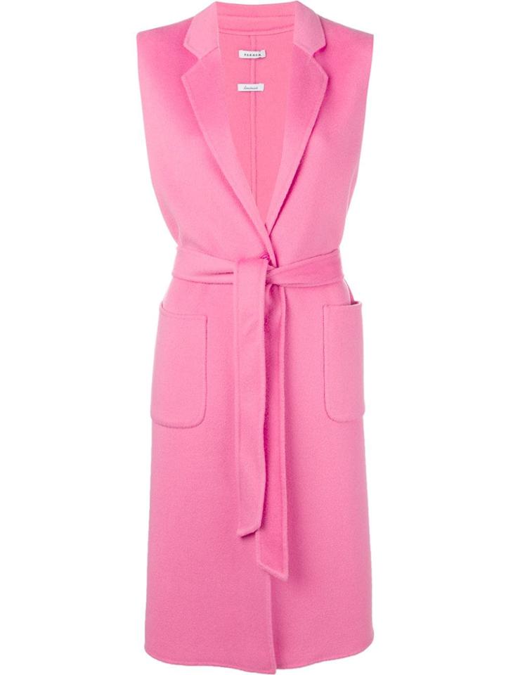 P.a.r.o.s.h. Sleeveless Midi Coat - Pink
