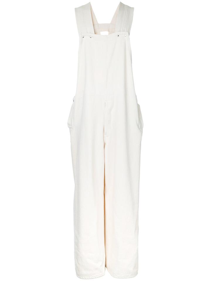 Unused - Loose Fit Jumpsuit - Men - Cotton - 3, White, Cotton