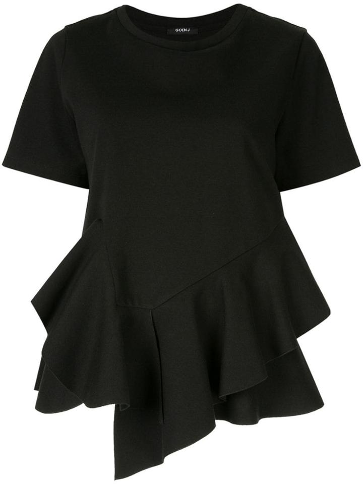 Goen.j Ruffled Top - Black