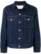 Ck Jeans Boxy Buttoned Jacket - Blue
