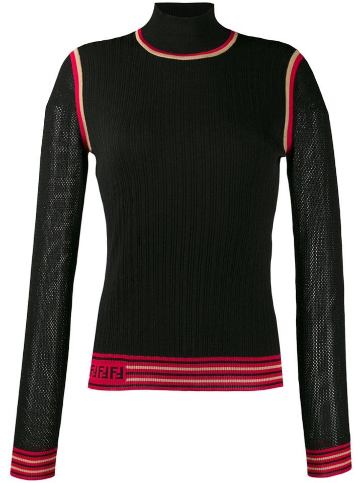 Fendi Knitted Logo Jumper - Black