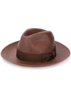 Borsalino Woven Hat - Brown