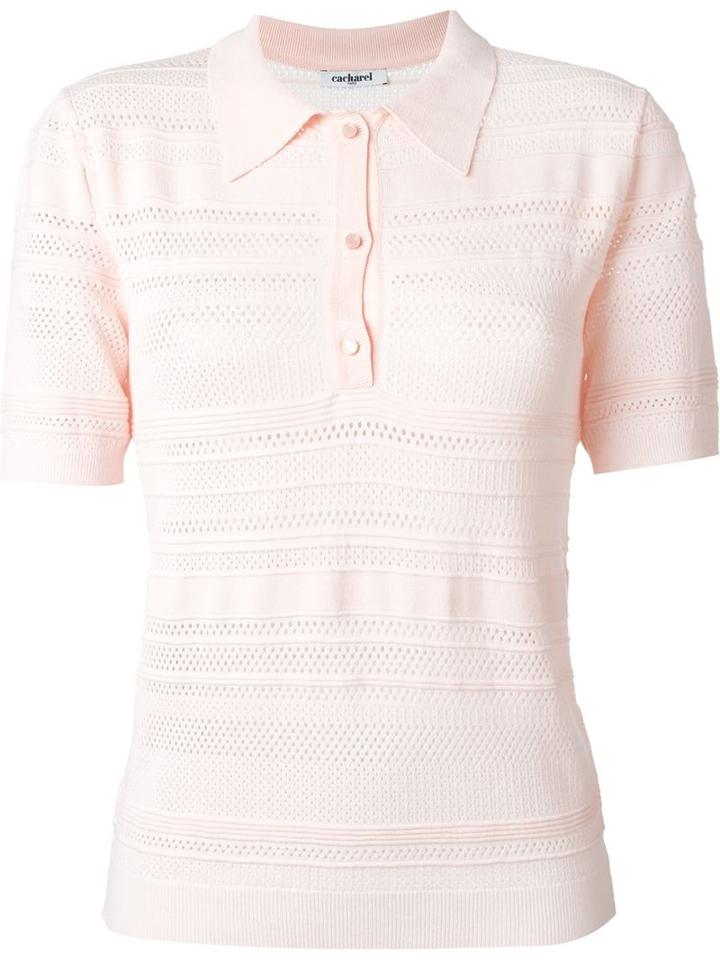 Cacharel Mesh Effect Polo Shirt
