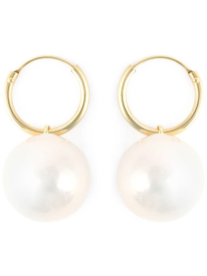 Wouters & Hendrix Gold 'pearl' Set Of Earrings - White