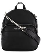 Versace Jeans Chain Shoulder Backpack - Black