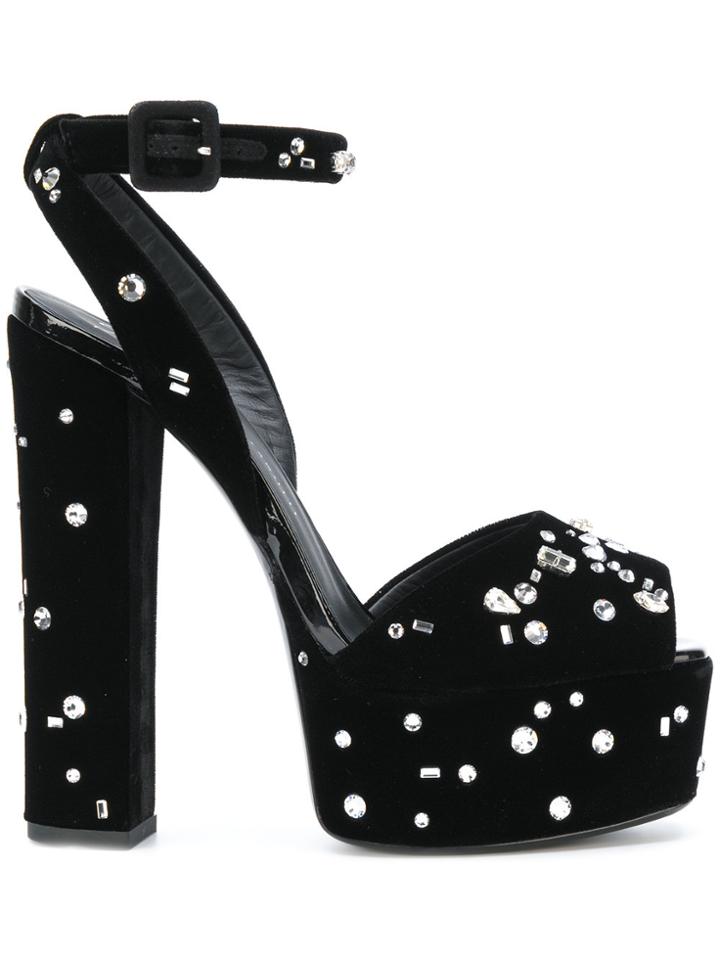 Giuseppe Zanotti Design Dazzling Betty Sandals - Black