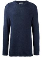 Société Anonyme Crew Neck Jumper, Men's, Size: Small, Blue, Alpaca/merino