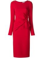 P.a.r.o.s.h. Knot Waist Pencil Dress - Red
