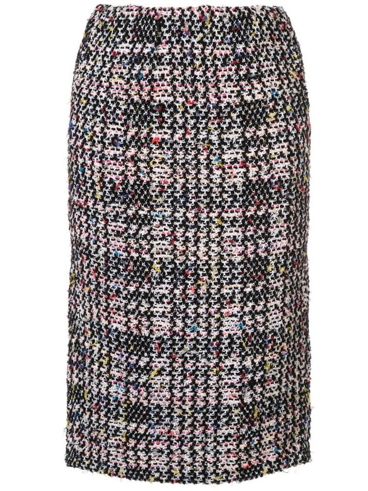 Coohem Autumn Check Tweed Skirt - Multicolour