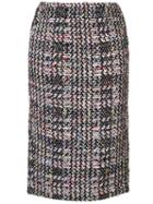 Coohem Autumn Check Tweed Skirt - Multicolour