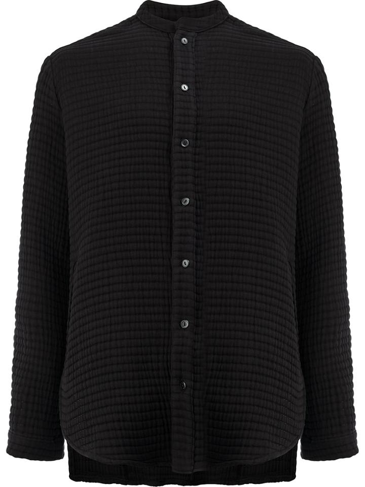 L'eclaireur Mandarin Collar Shirt - Black