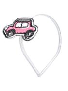 Simonetta - Car Patch Headband - Kids - Polyester - One Size, Grey