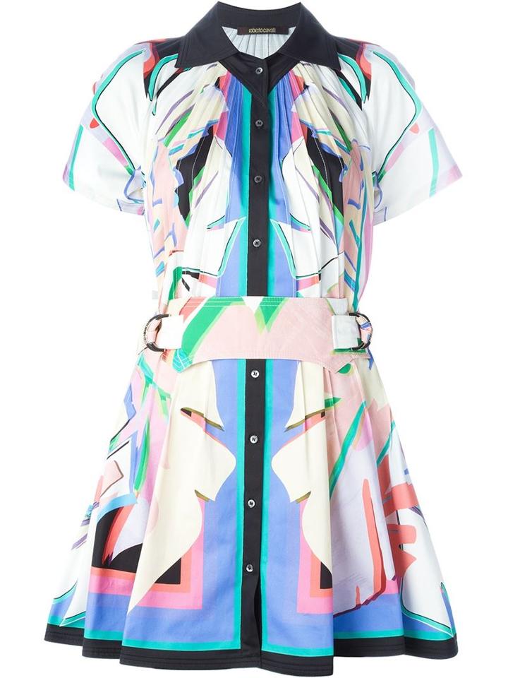 Roberto Cavalli Flared Shirt Dress