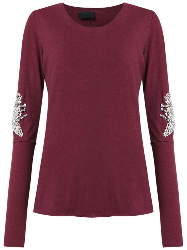 Andrea Bogosian - Embroidered Top - Women - Cotton - P, Red, Cotton