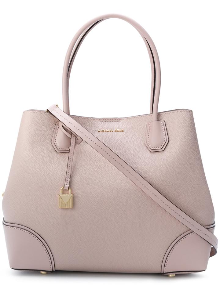 Michael Michael Kors Mercer Gallery Medium Tote - Pink & Purple