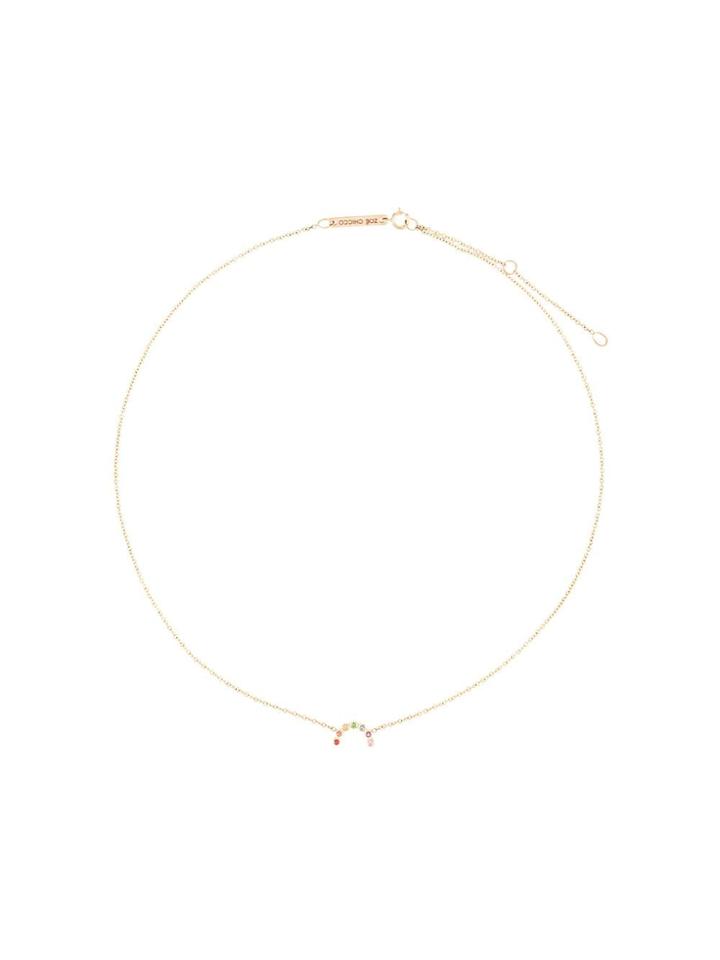 Zoë Chicco Rainbow Arc Necklace - Gold