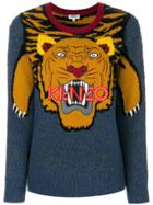 Kenzo Tiger Intarsia Jumper - Blue