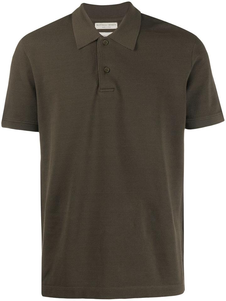 Bottega Veneta Piquet Polo Top - Green