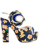 Nicholas Kirkwood Flower Print Sandals