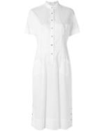 À La Garçonne - Midi Straight Dress - Women - Cotton - M, White, Cotton