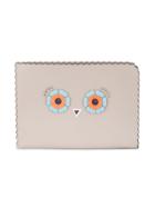 Fendi 2jours Floral Eyes Large Pouch - Nude & Neutrals