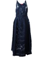 Vivienne Westwood - Flared Maxi Dress - Women - Cotton/polyamide - 38, Blue, Cotton/polyamide