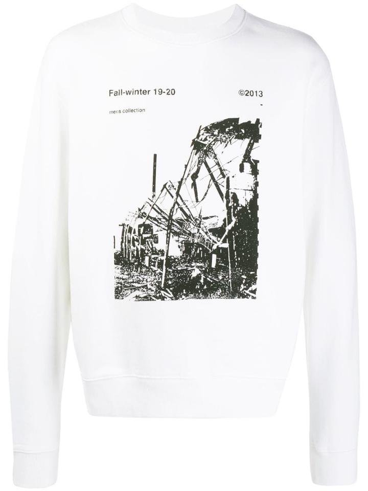 Off-white Printed Crewneck Sweatshirt