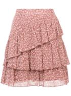 Ulla Johnson Diagonal Ruffle Skirt - Pink & Purple