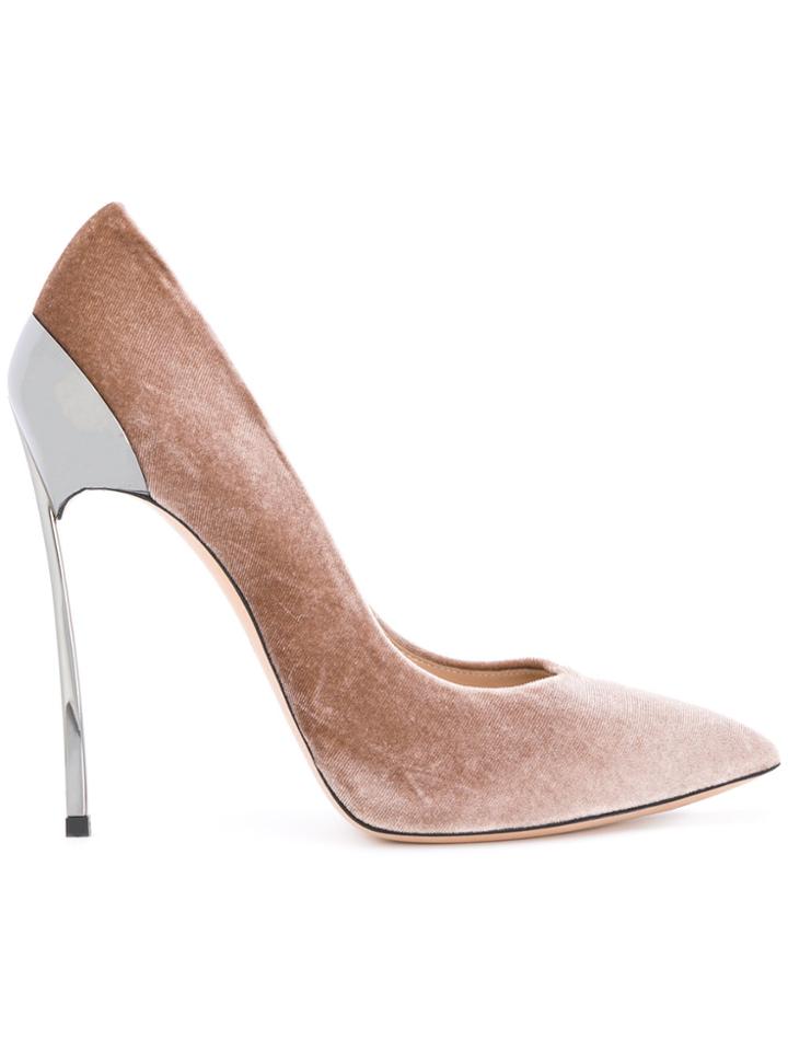 Casadei Techno Blade Pumps - Nude & Neutrals