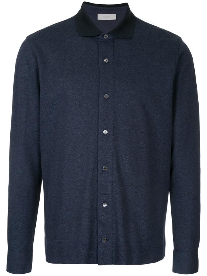 Cerruti 1881 Button Down Polo Shirt - Blue
