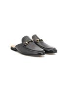 Gallucci Kids Ring Detail Slippers - Black
