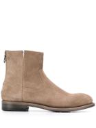 Project Twlv Block Heel Ankle Boots - Neutrals