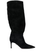 Samuele Failli Slouchy Heeled Boots - Black