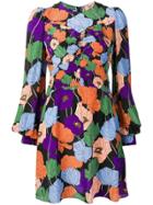 No21 Multi Floral Dress - Purple
