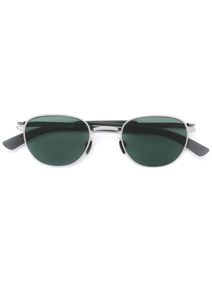 Mykita - 'mylon Basil' Sunglasses - Unisex - Metal (other) - One Size, Grey, Metal (other)