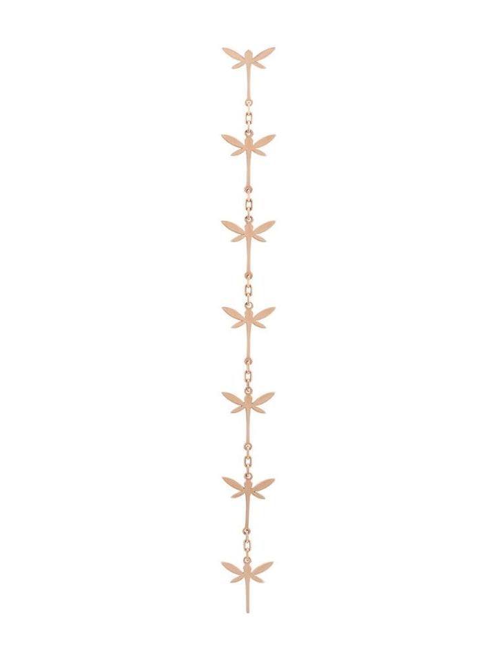 Anapsara 18kt Rose Gold Dragonfly Drop Earring
