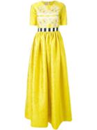 Antonio Marras Shortsleeved Brocade Gown
