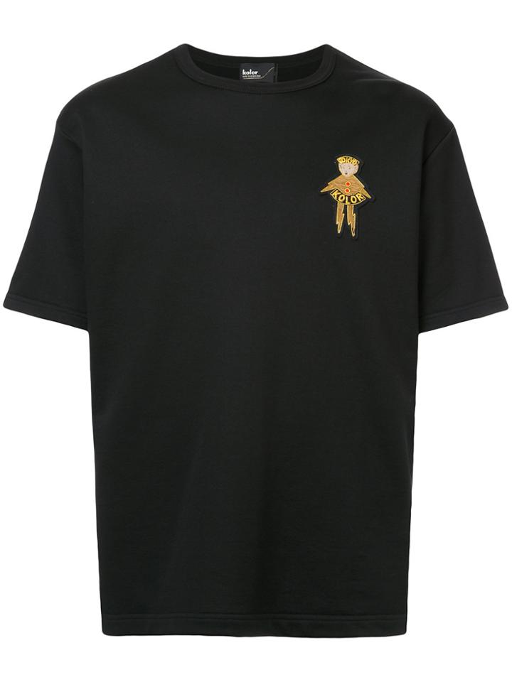 Kolor Patch Detail T-shirt - Black