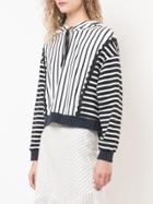 Jonathan Simkhai Oversized Striped Hoodie - White