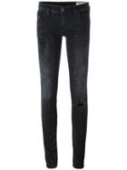 Diesel Stretch Skinny Jeans, Women's, Size: 24, Black, Cotton/spandex/elastane