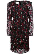 Carmen March Puff Shoulder Fitted Dress - Black