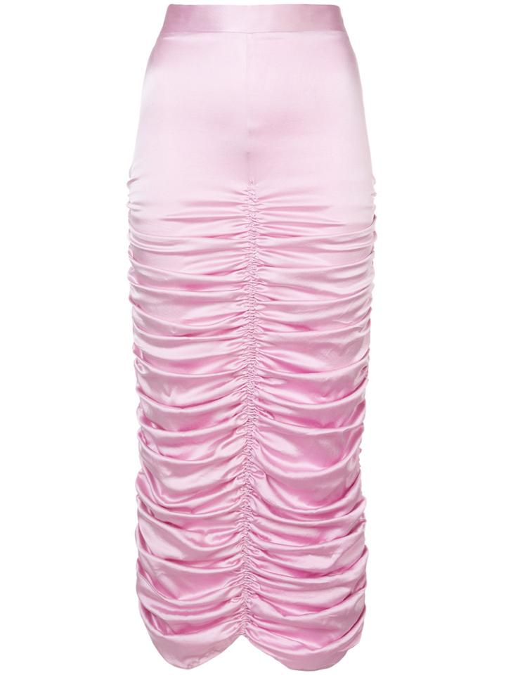 Neith Nyer Ruched Skirt - Pink & Purple