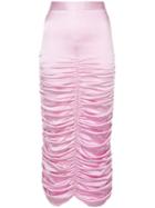 Neith Nyer Ruched Skirt - Pink & Purple