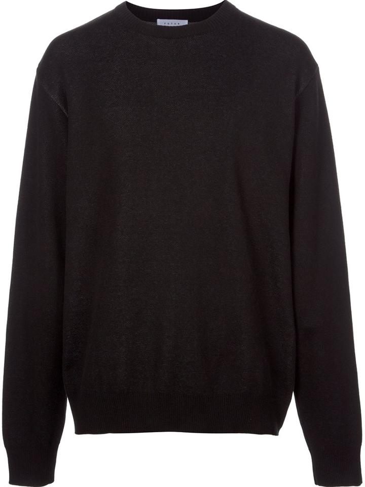 Futur Back Print Jumper, Men's, Size: Medium, Black, Cotton