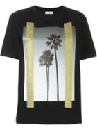 Palm Angels Palm Tree Print T-shirt, Women's, Size: Large, Black, Cotton