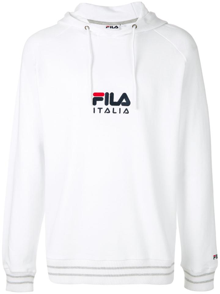 Fila Logo Hoodie - White