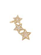 Alinka Stasia Diamond Triple Star Ear Cuff, Women's, Metallic, Diamond/18kt Yellow Gold