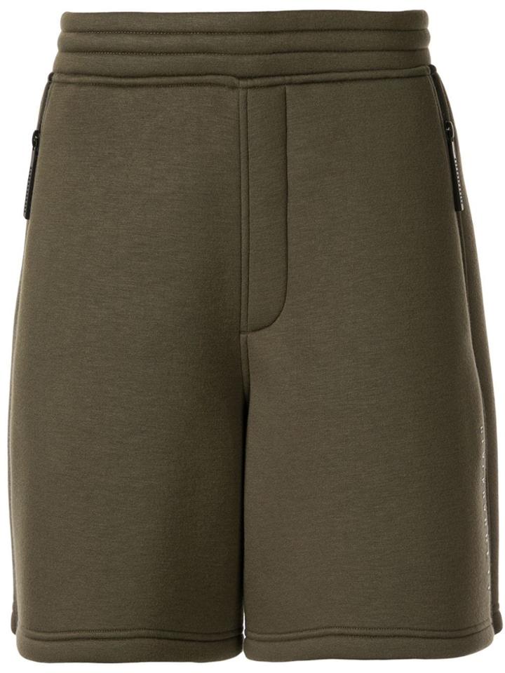 Blackbarrett Zipped Pull-on Track Shorts - Green